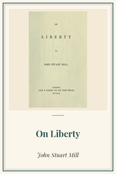 Cover of On Liberty: title page, first edition, 1859