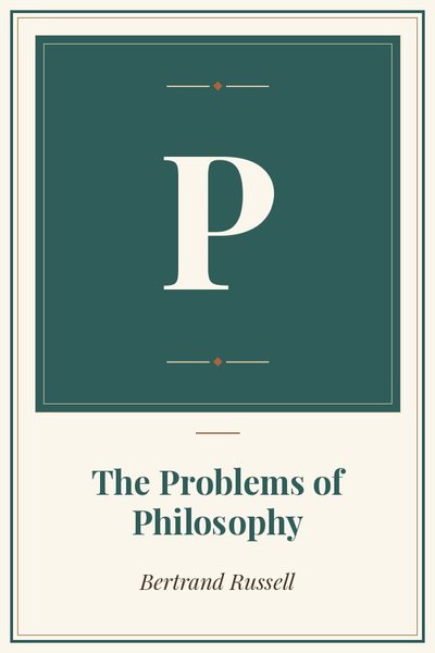 Cover of The Problems of Philosophy: title page, first edition, London 1912