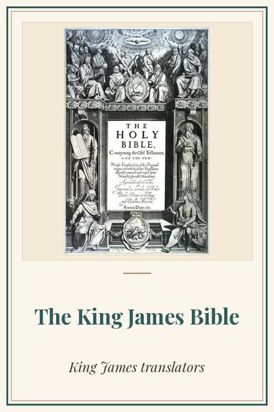 Cover of The King James Bible: title page, first edition, 1611, engraved by Cornelis Boel