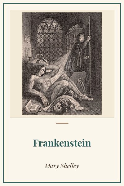 Cover of Frankenstein: frontispiece, 1831 edition, by Theodor von Holst