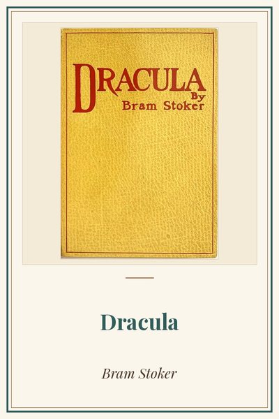 Cover of Dracula: cover, first edition, 1897