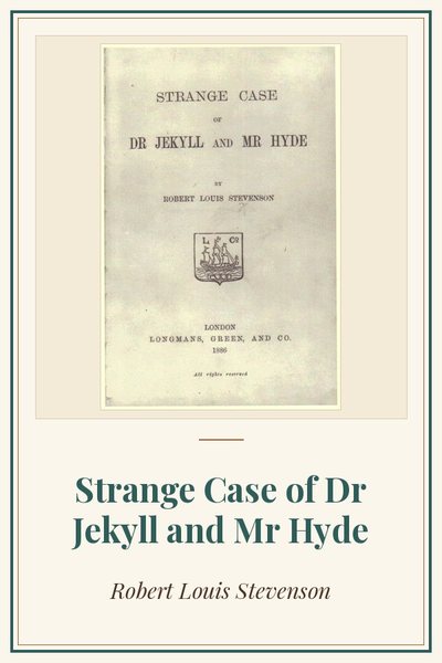 Cover of Strange Case of Dr Jekyll and Mr Hyde: title page, first edition, 1886