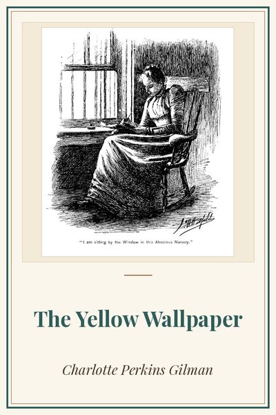 Cover of The Yellow Wallpaper: illustration by Joseph Henry Hatfield, New England Magazine, 1892