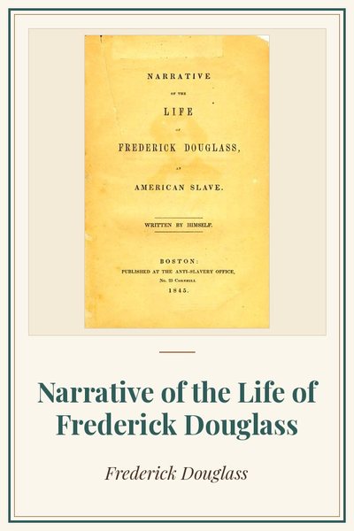 Cover of Narrative of the Life of Frederick Douglass: title page, first edition, 1845