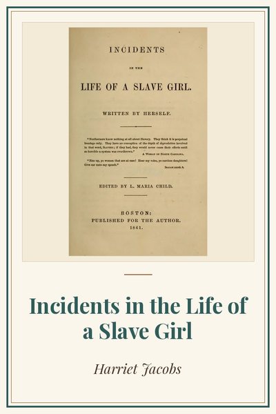 Cover of Incidents in the Life of a Slave Girl: title page, Boston 1861
